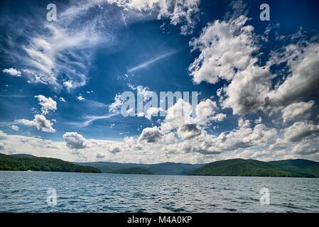 Belle scene di paesaggio presso il lago jocassee Carolina del Sud Foto Stock