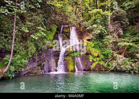 Belle scene di paesaggio presso il lago jocassee Carolina del Sud Foto Stock