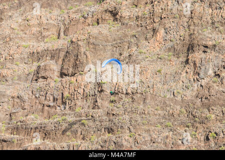 Parapendio a La Gomera Foto Stock