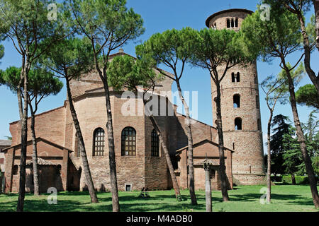 Basilica San Apollinare in Classe, Ravenna, Italia Foto Stock