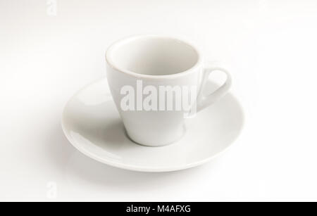 Tazza di caffè isolato in uno sfondo bianco Foto Stock