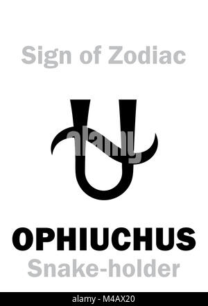 Astrologia: segno zodiacale OFIUCO (il serpente-titolare) Foto Stock