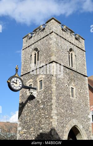 Torre dell Orologio in Canterbury Kent Foto Stock