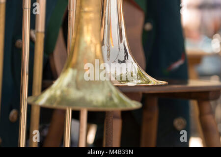 Brass band di musica,strumenti Foto Stock