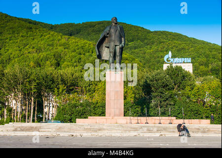 Statua di Lenin in Petropavlovsk-Kamchatsky,Kamchatka,Russia Foto Stock
