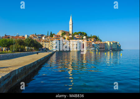 Città vecchia di Rovigno, Istria, Croazia Foto Stock