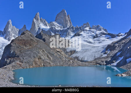 Monte Fitz Roy, Patagonia, Argentina, Sud America Foto Stock