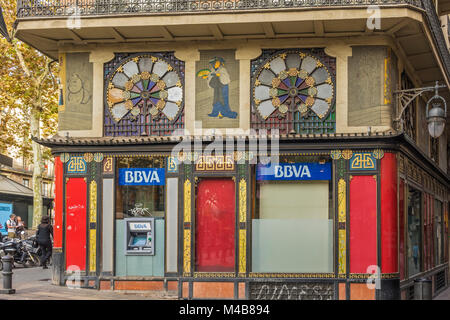 Ombrello Store La Rambla Catalunya Barcellona Spagna Foto Stock