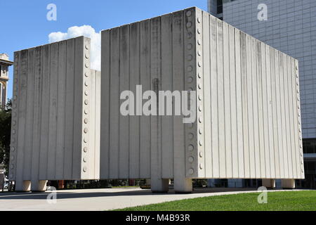 John Fitzgerald Kennedy Memorial a Dallas, Texas Foto Stock