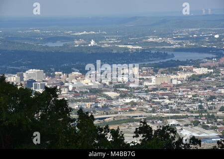 Vista di Chattanooga nel Tennessee, dal pendio Railway Foto Stock