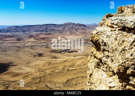 Nazionale parco geologico HaMakhtesh HaRamon. Israele . Foto Stock