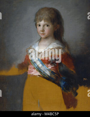 Francisco de Goya - Francisco de Paula Antonio de Borbón y Borbón Parma, infante de España Foto Stock