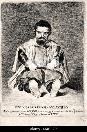 Goya y Lucientes, Francisco de - la nana, Sebastián de Morra, presso la corte di Filippo IV Foto Stock