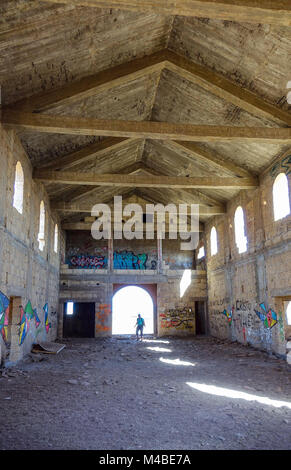 Deserta, abbandonato lebbrosario, Abades, Tenerife, Spagna Foto Stock