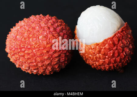 Litchi frutto close up foto macro Foto Stock