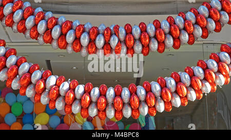 Palloncino elio decorazione Foto Stock