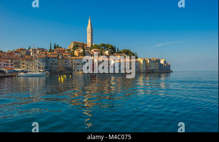 Città vecchia di Rovigno, Istria, Croazia Foto Stock