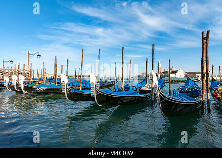 Gondole a Venezia Foto Stock