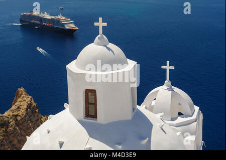 Chiesa di Fira, Santorini Foto Stock