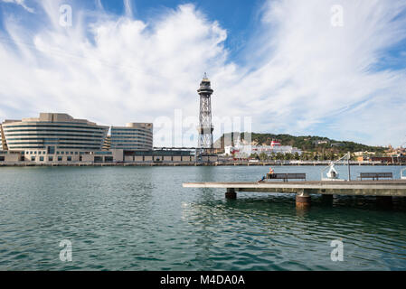 La Rambla de Mar a Barcellona Foto Stock