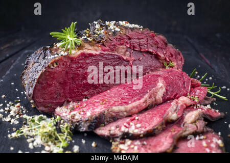 Barbecue Wagyu Entrecote Steak - Molto raro Foto Stock