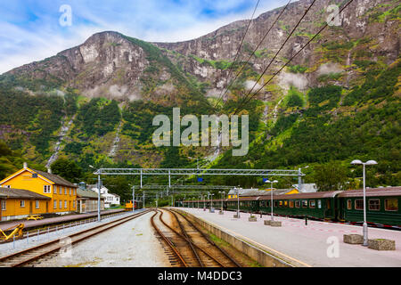 In treno Flam - Norvegia Foto Stock