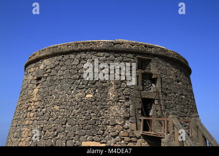 Toston castello torre a El Cotillo. Fuerteventura Foto Stock