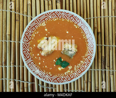 Goa di Pesce al Curry Foto Stock
