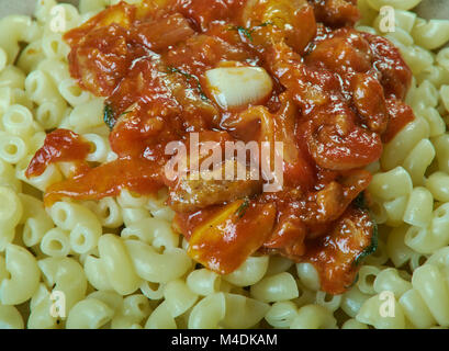 Tradizionale pasta siciliana Foto Stock