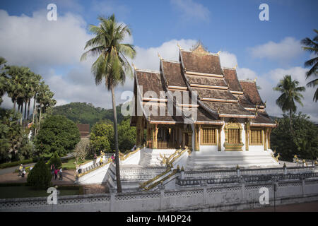 LAOS Luang Prabang WAT HO PHA BANG ROYAL PALACE Foto Stock