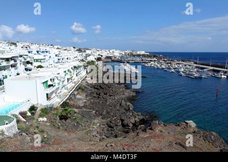 Holiday resort di Puerto del Carmen, Lanzarote Foto Stock