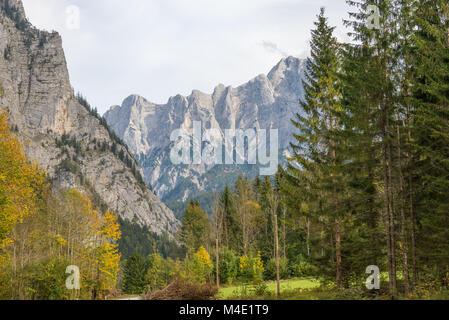 Il Gesäuse mountain range in Stiria, Austria Foto Stock