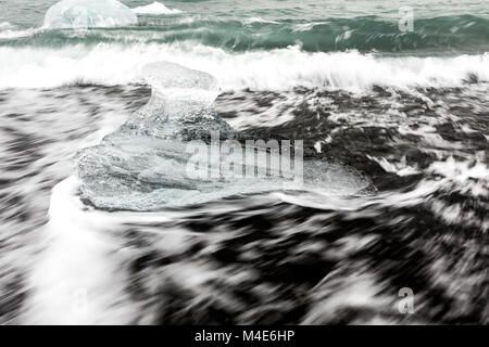 Iceberg Diamond beach Islanda Foto Stock