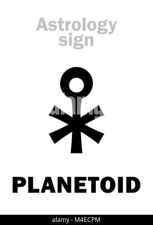 Astrologia: PLANETOID (piccolo pianeta) Foto Stock