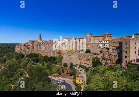 Pitigliano cittadina medievale in Toscana Italia Foto Stock