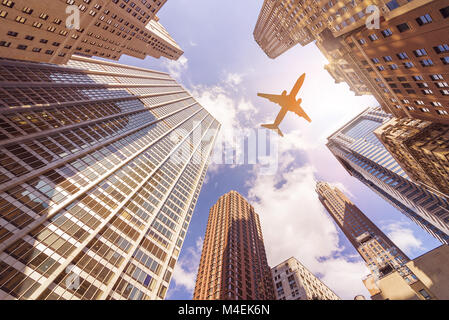 Piano il skyskrapers Foto Stock