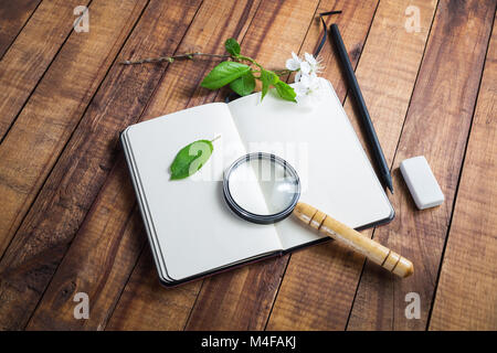 Foto di elementi di cancelleria Foto Stock