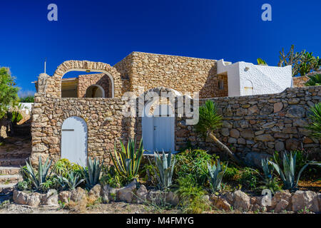 L'Italia, Sicilia, isola di Lampedusa architettura locale Foto Stock