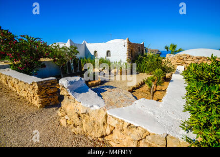 L'Italia, Sicilia, isola di Lampedusa architettura locale Foto Stock