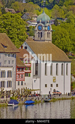 Chiesa Riformata Eglisau, Canton Zurigo, Svizzera Foto Stock