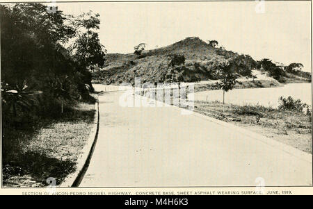 Relazione annuale del governatore del Canale di Panama per l'anno fiscale conclusosi il 30 giugno 1919 (1919) (14761694726) Foto Stock