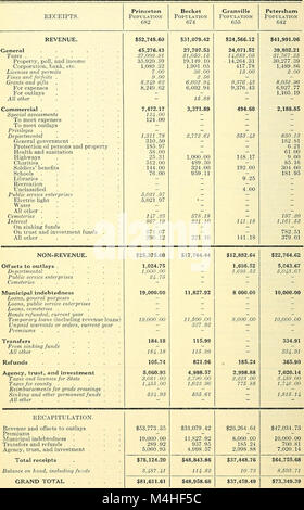 Relazione annuale sulle statistiche di finanza municipale (1921) (14582306968) Foto Stock