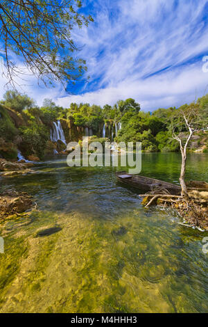 Cascate di Kravice in Bosnia ed Erzegovina Foto Stock