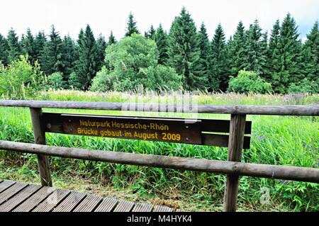 Il Parco di natura Hessische-Rhön Germania Foto Stock