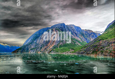 Tracy arm fjord sawyer glacier Foto Stock