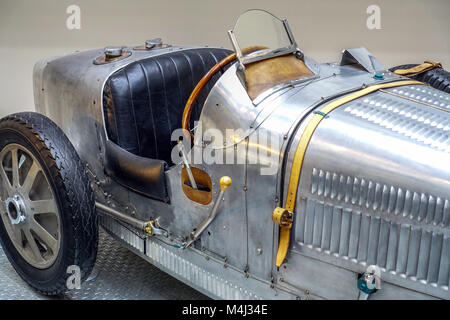 Bugatti 51 auto da competizione dal 1931, Museo Tecnico Nazionale, Praga, Repubblica Ceca Foto Stock