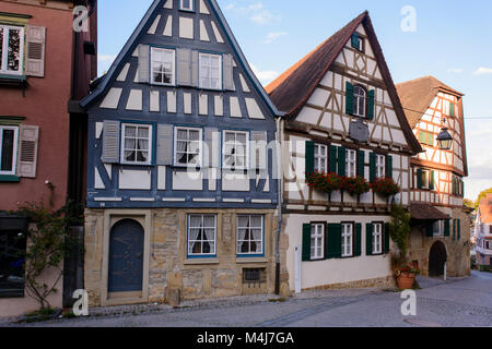 Geburtshaus Schillers, Marbach am Neckar, Baden-Württemberg, Deutschland, Europa Foto Stock