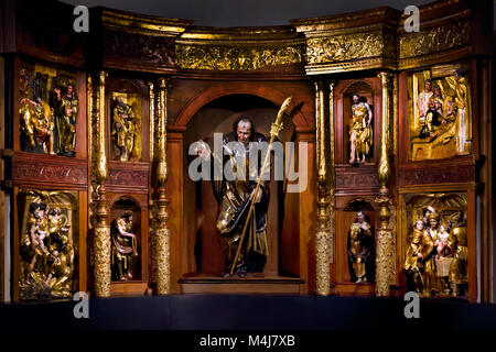 Retablo ( Ancona) 1526-1532 Alonso Berruguete 1489-1561 master del XVI secolo, Spagna, Spagnolo ( Monastero di San Benito el Real ) Valladolid Foto Stock