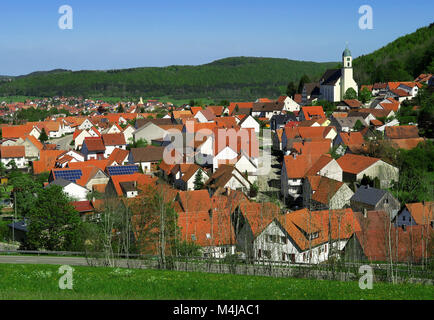 Svevo; chiesa; village; Germania; Europa; Foto Stock