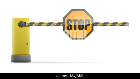 Chiuso arresto di barriera Foto Stock